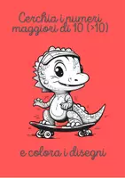 anteprima - Esercizi - Cerchia i Numeri Maggiori di 10: Sfide Matematiche e Colori - Pagina di copertina