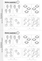 Vorschau - Arbeitsblätter - Rechnen Zahlenraum10 & 20 Klasse 1 | Mathematik Grundschule Miniheft - Seite 2