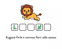 anteprima - Esercizi - INDOVINA I NOSTRI NOMI .Il mio Primo Gioco di Parole 12 schede illustrate - Pagina 1