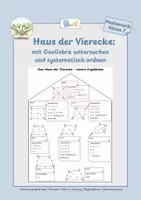 Vorschau - Stundenentwürfe - Haus der Vierecke: mit GeoGebra Vierecke untersuchen & ordnen - Deckblatt