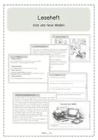 Vorschau - Arbeitsblätter - Leseheft Alte und neue Medien - Deckblatt