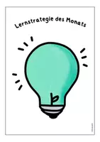 Vorschau - Arbeitsblätter - Lernen lernen: Lernstrategien Poster - Deckblatt