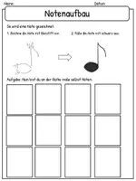 Vorschau - Arbeitsblätter - Notenaufbau und Notenwerte: Arbeitsblätter + Tafelmaterial - Seite 3