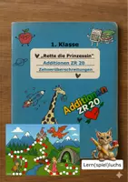 Vorschau - Spiele - Spiel "Rette die Prinzessin" (addieren ZR 20 mit ZÜ) - Deckblatt