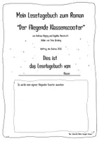 Vorschau - Arbeitsblätter - Der fliegende Klassenscooter (Welttag des Buches): Lesetagebuch zum Comicroman - Seite 1
