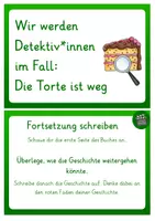 Vorschau - Stationenlernen - Stationskarten "Die Torte ist weg" - Seite 2