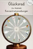 Vorschau - Stationenlernen - Glücksrad zu meinen Konzentrationsübungen – Ergänzung zu Brain-Gym-Materialpaket - Deckblatt