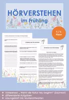 Vorschau - Arbeitsblätter - Hörverstehen im Frühling: „Wenn die Natur neu beginnt“ – Sachtext für Klasse 5/6 (inkl. Aufgaben; DaZ-geeignet) - Deckblatt