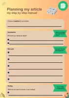 Vorschau - Arbeitsblätter - Planning an article - MsJune - Seite 3