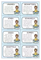 Vorschau - Aufgabenkarten - Entspannungsübungen - Kärtchen - Seite 1
