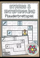 Vorschau - Arbeitsblätter - Stress & Entspannung - Plauderbrettspiel - Deckblatt
