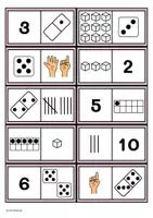 Vorschau - Spiele - Domino Zahlen 1-20 - Mengen zuordnen (2 Spiele) - Seite 2