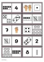 Vorschau - Spiele - Domino Zahlen 1-20 - Mengen zuordnen (2 Spiele) - Seite 3