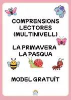 Vista previa - Hojas de trabajo - Comprensions lectores_PRIMAVERA Y PASCUA_MODEL GRATUÏT - Portada