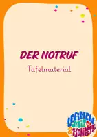 Vorschau - Poster - Der Notruf Tafelmaterial - Deckblatt