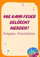Vorschau - Arbeitsblätter - Feuerlöschung - Deckblatt
