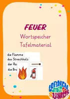 Vorschau - Poster - Wortspeicher zum Thema Feuer - Deckblatt