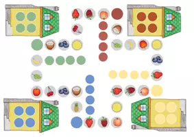 Vorschau - Stationenlernen - At the market (fruits and vegetables): Wortschatzspiele - Seite 2