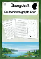Vorschau - Arbeitsblätter - Übungsheft: Deutschlands Seen - Deckblatt