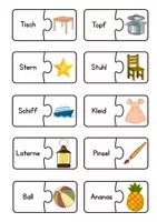 Vorschau - Stationenlernen - Bild-Wort-Zuordnung: 50 Puzzles - Seite 3