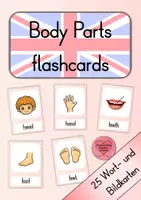 Vorschau - Bildkarten - Body Parts Flashcards – Wortschatztraining Englisch - Deckblatt