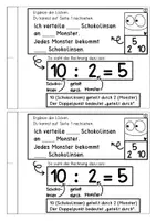 Vorschau - Arbeitsblätter - Heft zur Einführung der Division (Aufteilen, Verteilen) #homeschooling - Seite 3