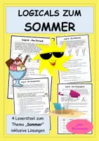 Vorschau - Stundenentwürfe - Logicals zum Sommer - Sommerrätsel - Logikrätsel - Leserätsel - Sommer-Logicals - Deckblatt