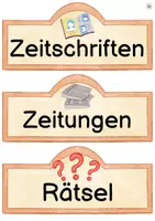 Vorschau - Bildkarten - Leseregal - Schilder für die Beschriftung - Seite 3