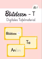 Vorschau - Präsentationen/Tafelbilder - Blitzlesen zum Buchstaben Tt - Digitales Tafelmaterial - Deckblatt