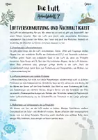 Vorschau - Arbeitsblätter - Die Luft: Luftverschmutzung und Nachhaltigkeit (5. & 6. Klasse Nawi, Biologie) - Seite 2