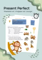 Vorschau - Arbeitsblätter - Present Perfect - Deckblatt