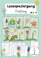 Vorschau - Arbeitsblätter - Lesespaziergang Frühling - Deckblatt