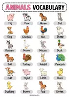anteprima - Esercizi - Farm animals (Clip cards) - Pagina 1