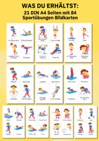 Vorschau - Poster - Materialpaket Sport & Bewegung: 84 Bildkarten und Poster für strukturierte Bewegungspausen - Seite 2