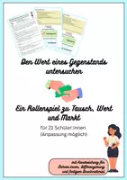 Vorschau - Stundenentwürfe - Rollenspiel: Den Wert von Gegenständen untersuchen - Deckblatt