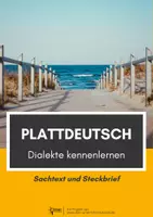 Vorschau - Arbeitsblätter - Dialekte untersuchen: Plattdeutsch - Deckblatt