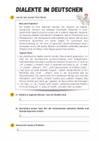 Vorschau - Arbeitsblätter - Dialekte untersuchen: Plattdeutsch - Seite 1