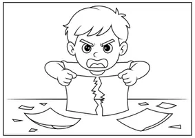 Vorschau - Mal- und Bastelvorlagen - Wut Ausmalbilder für Kinder Kunst & Malvorlagen Klasse 1 bis 4 Grundschule - Seite 2