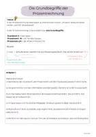Vorschau - Arbeitsblätter - Grundbegriffe der Prozentrechnung verstehen – Arbeitsblatt mit Tipp-Karten & Exit Ticket (Klasse 7/8) - Seite 2