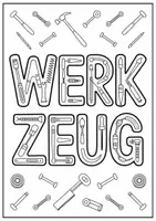 Vorschau - Mal- und Bastelvorlagen - Werkzeug Malvorlagen Ausmalbilder Poster kreative Werkzeug Grundschule - Seite 1