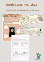 Vorschau - Unterrichtsreihen - Martin Luther verstehen – Biografie, Steckbrief und Gruppenarbeit zur Reformation - Deckblatt