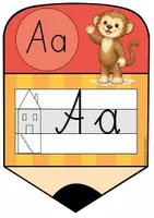 Vorschau - Poster - Buchstaben Aushang: Schreibschrift / Druckschrift mit Buchstabenhäusschen - Seite 2