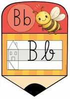 Vorschau - Poster - Buchstaben Aushang: Schreibschrift / Druckschrift mit Buchstabenhäusschen - Seite 3