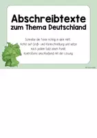 Vorschau - Aufgabenkarten - Abschreibkartei - Thema Deutschland - mit Lösungen - Seite 2