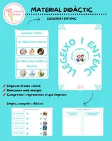 Vista previa - Hojas de trabajo - LLegeixo i entenc🩵✏️📖 - Portada