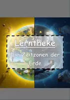 Vorschau - Arbeitsblätter - Zeitzonen der Erde verstehen - Lerntheke + Arbeitsblätter & Lösungen - Deckblatt