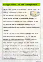 Vorschau - Stundenentwürfe - Klanggeschichte - Auf der Frühlingswiese - mit Übungen - Seite 1