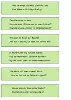 Vorschau - Stationenlernen - Witze Lesen Frühling - Lesen üben / Klasse 1 und 2 - Seite 3
