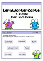 Vorschau - Fördermaterial/Inklusion - Lernwörter-Kartei – orientiert am Lehrwerk "Flex und Flora 3" (Neuauflage) - Seite 2
