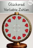 Vorschau - Spiele - Glücksrad „Verliebte Zahlen“, Zahlzerlegung bis 10 - Deckblatt